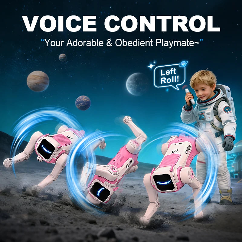 RC Mechanical Dog Intelligent AI RC Robot Dog Voice Command Programmable Singing Dancing Electronic Stunt Bionic Smart Robot Dog