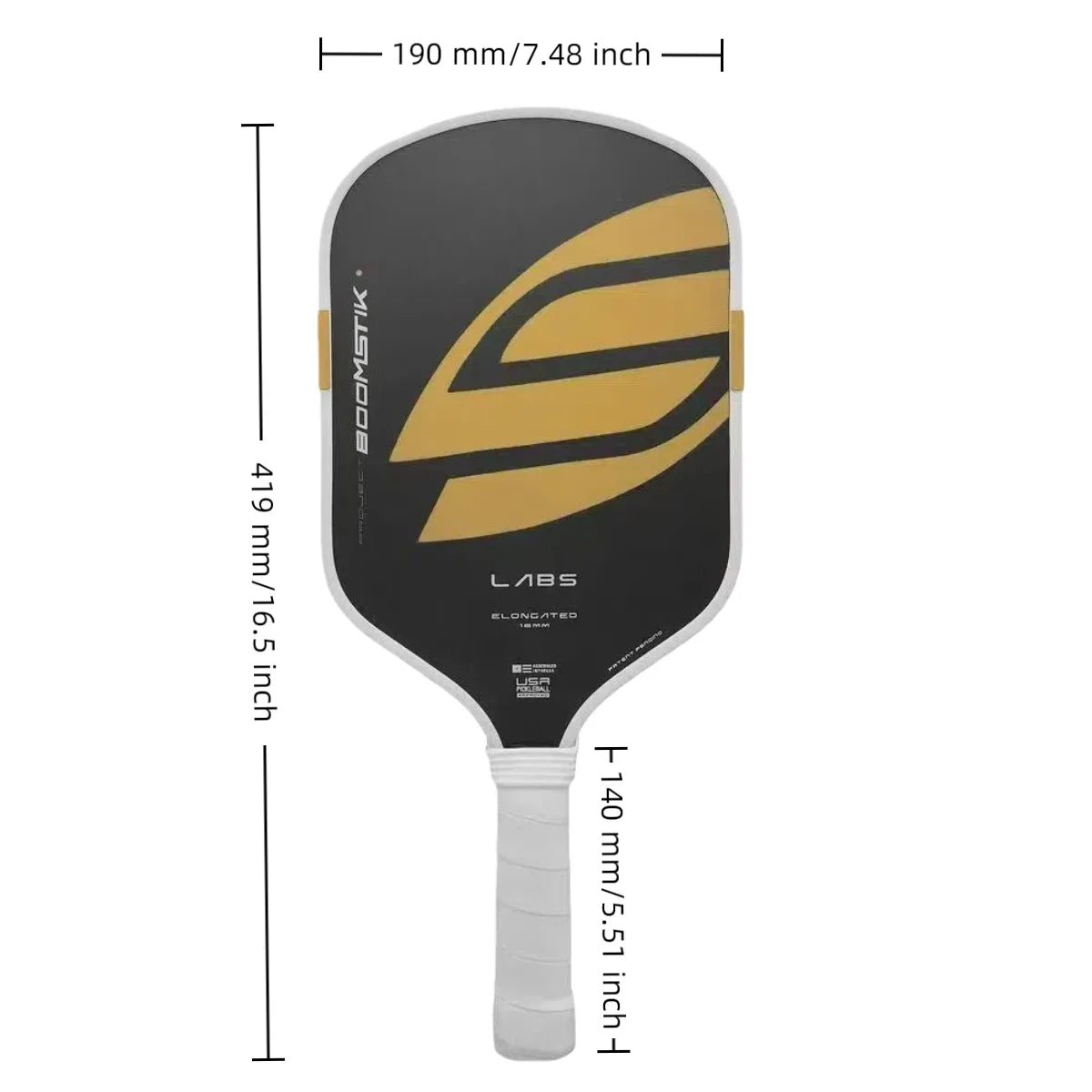 SLK-Style T700 Carbon Fiber 5th Gen Pickleball Paddle, Boomstick Core, Hot-Pressed