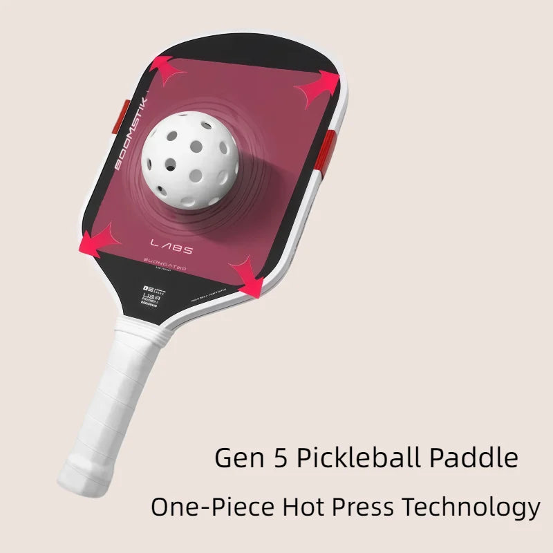 SLK-Style T700 Carbon Fiber 5th Gen Pickleball Paddle, Boomstick Core, Hot-Pressed